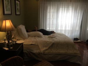 Just sleeping like a baby while my uterus is trying to kill me. 